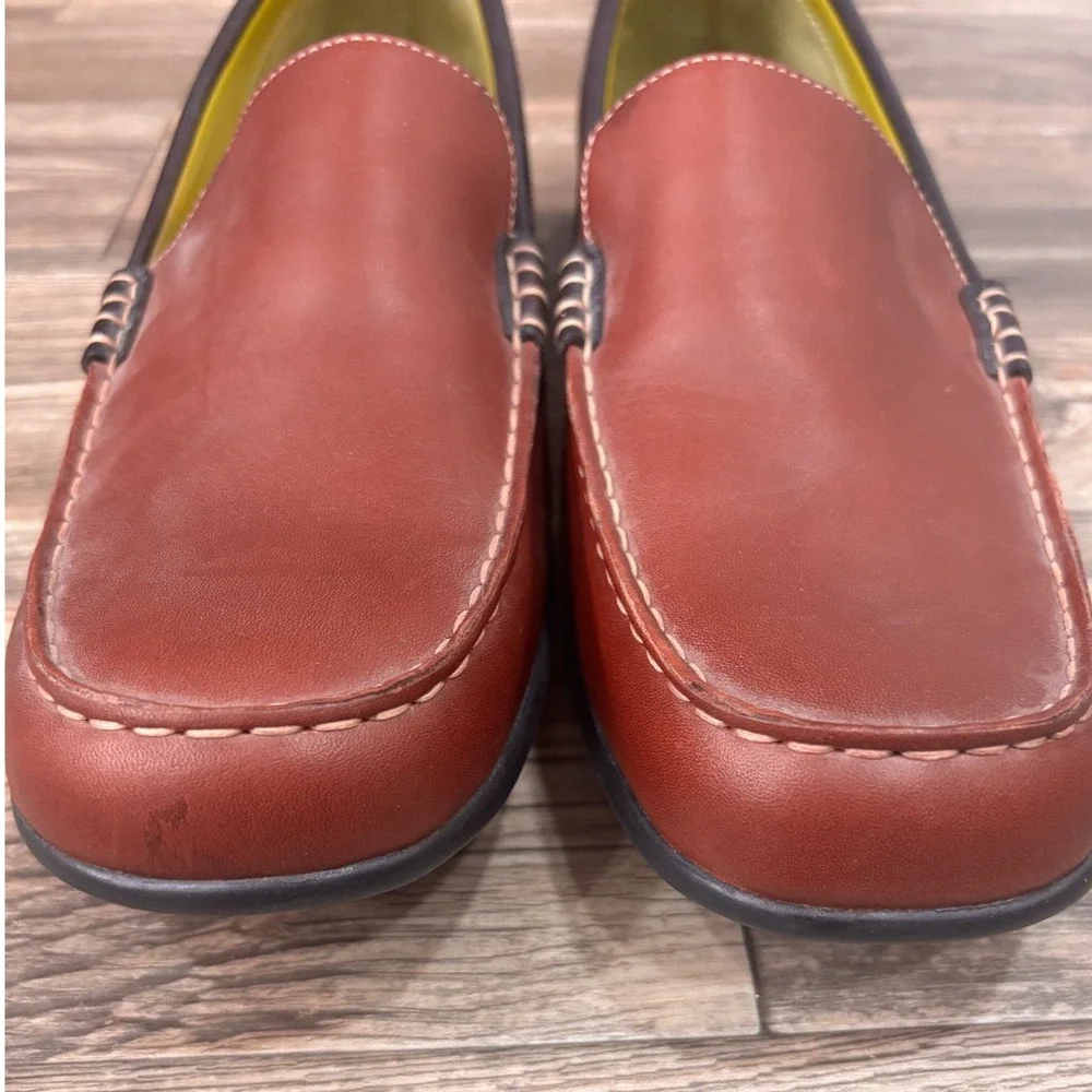 Cole Haan Driving‎ Loafers Mens 10 B Mahogany Brown Excellent Waterproof D18042